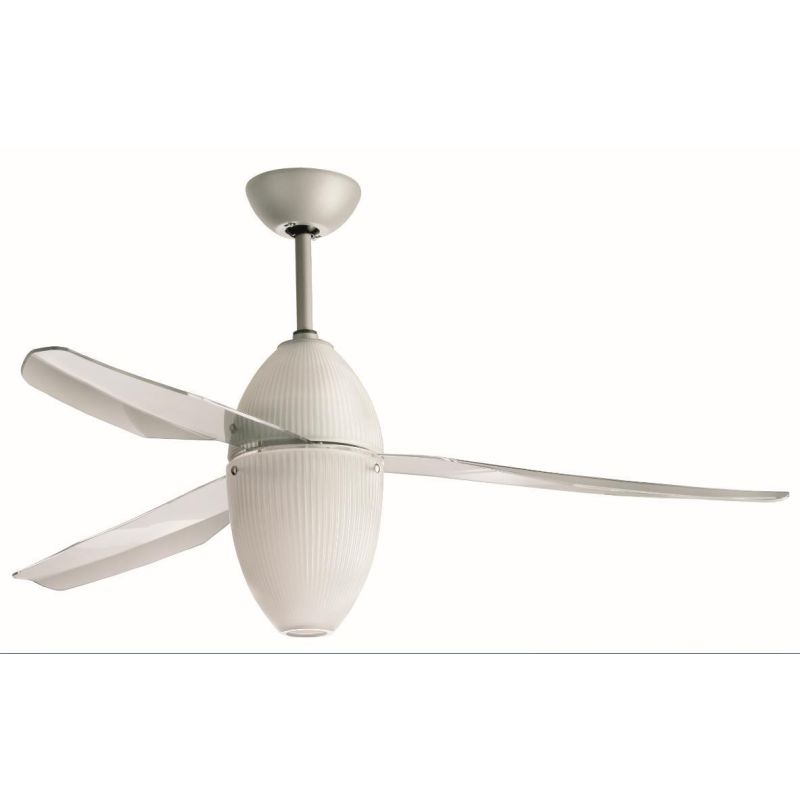 EOS ECO FAN BY ITALEXPORT GRAY WITH SATIN OR TRANSPARENT GLASS REMOTE CONTROL INCLUDED