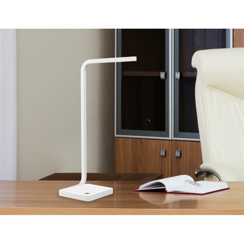 MILLA TABLE LAMP IN WHITE METAL WITH LED