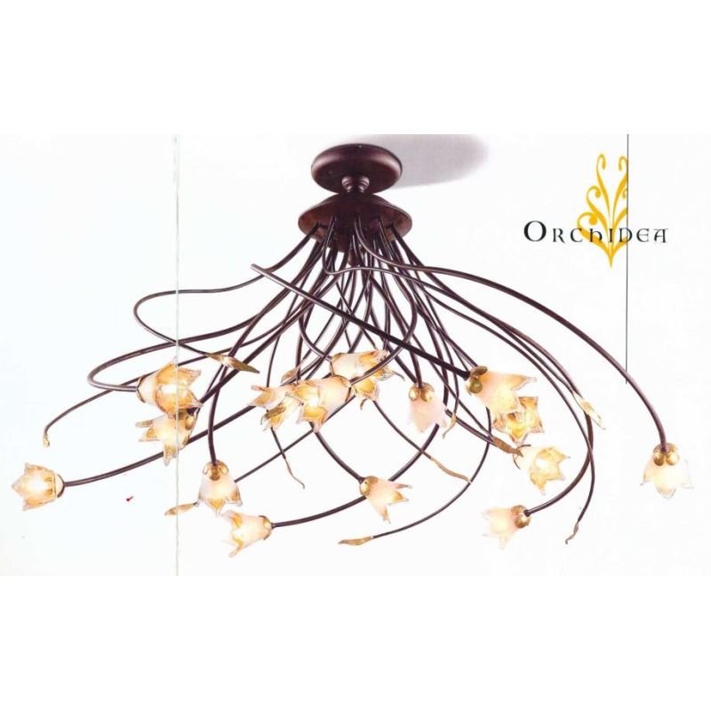ORCHID CEILING LAMP 10 LIGHTS