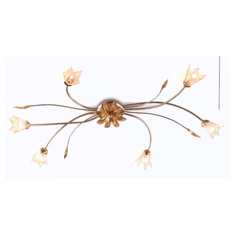 6 LIGHTS ORCHID CEILING LAMP