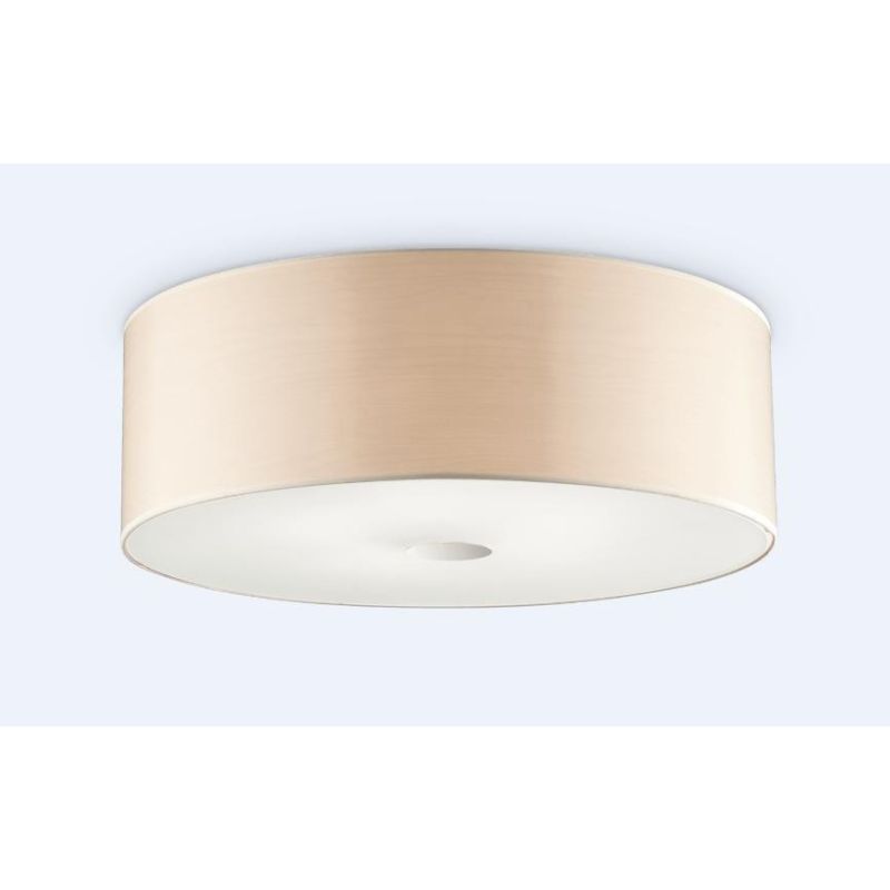 WOODY MODERN CEILING LAMP DIAMETER 60 CM WITH WOOD-EFFECT PVC OR FABRIC DIFFUSER