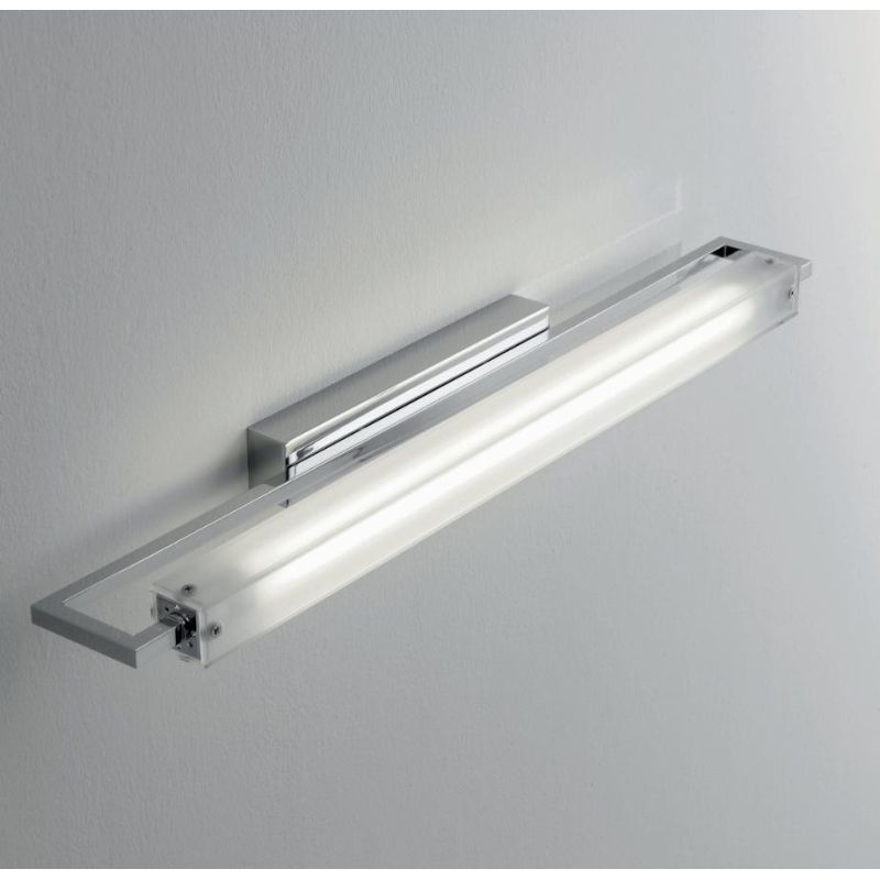 FLIP WALL LAMP IN CHROME METAL WITH 8W LED TUBE
