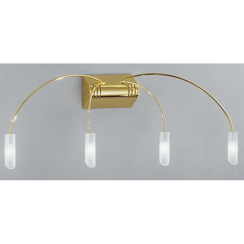RAIN 4 WALL LAMP IN CHROME OR GOLDEN METAL WITH LED