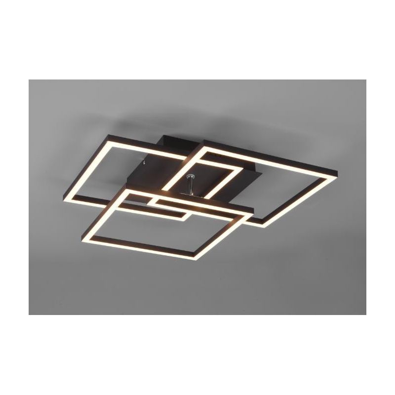MOBILE CEILING LAMP WHITE OR BLACK WITH 3 ADJUSTABLE PANELS LED 28W DIMMABLE WITH REMOTE CONTROL