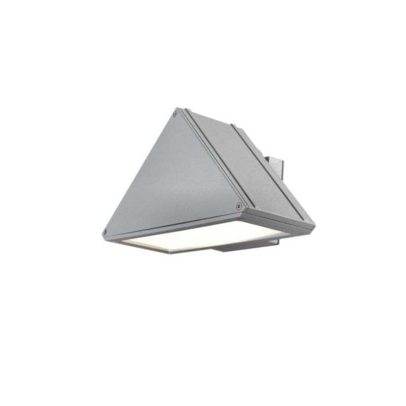 99482 THREE LED 20W WALL LAMP IN ALUMINUM IP65 IN LIGHT GRAY COLOR
