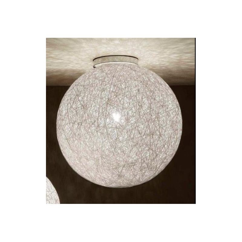 NIDO XL CEILING LAMP IN WHITE ROPE GLUED DIAMETER 50 CM OF ILLUMINANDO