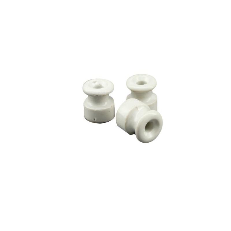 WHITE OR BROWN PORCELAIN INSULATORS FOR WALL OR BEAM SYSTEMS