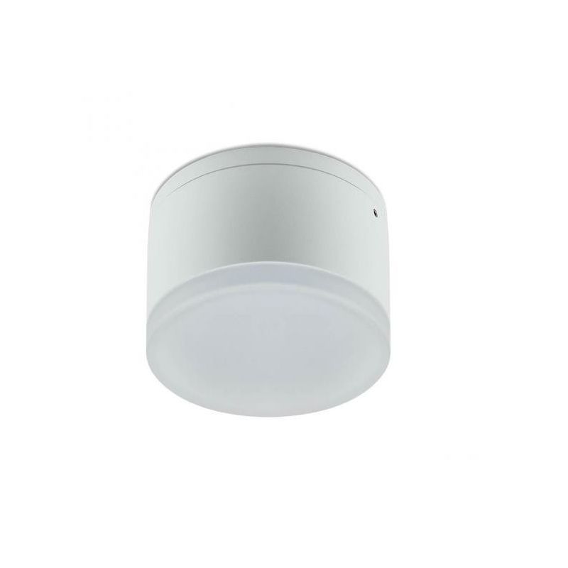 AKRON ROUND OUTDOOR CEILING LAMP IP54 WHITE OR ANTHRACITE LED 9W LIGHT 3000K