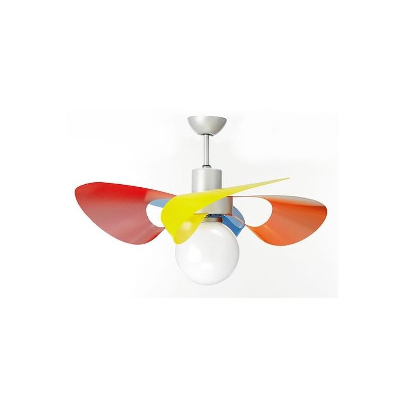 SOFFIO ECO FAN DIAMETER 100 CM WITH COLORED BLADES AND REMOTE CONTROL INCLUDED