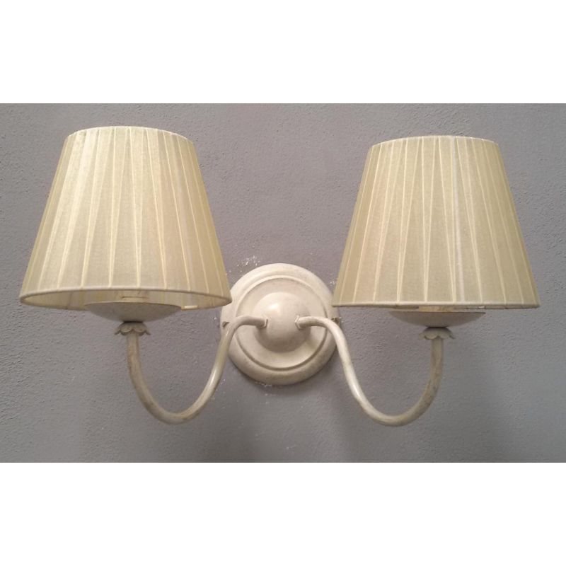 2024 IRON WALL LAMP WITH PLISSE ORGANZA LAMPSHADES