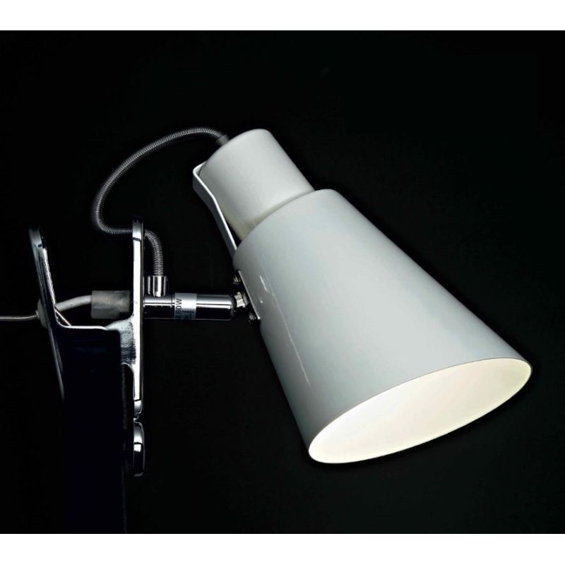 ZENO SPOTLIGHT CLAMP WHITE COLOR DIRECTIONAL WITH LAMP HOLDER ATTACK E27