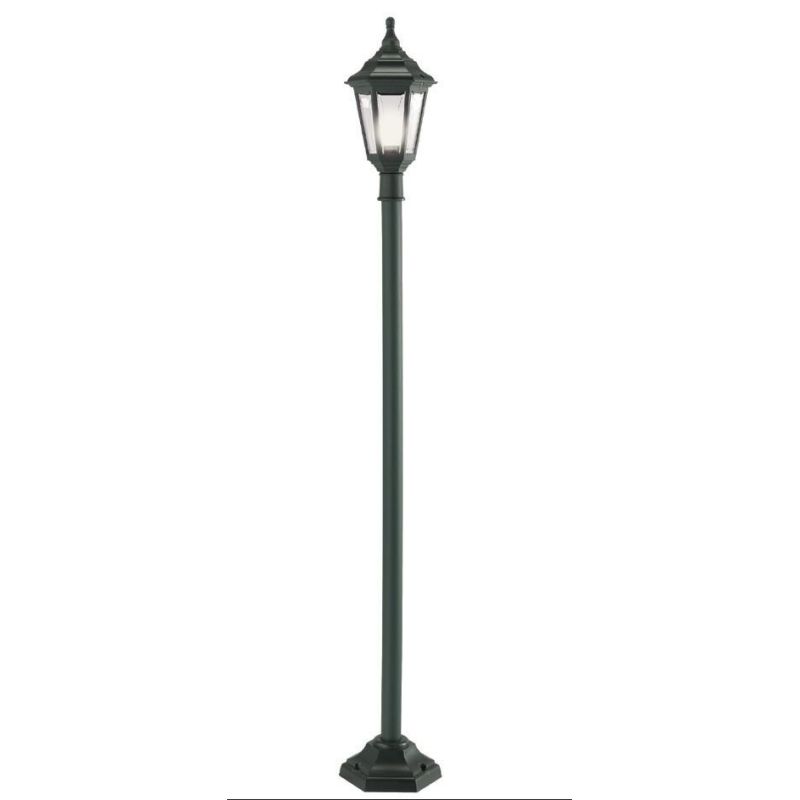 URANO LAMP WITH LANTERN H 193 CM IN POLYMER COLOR BLACK WHITE OR GREEN
