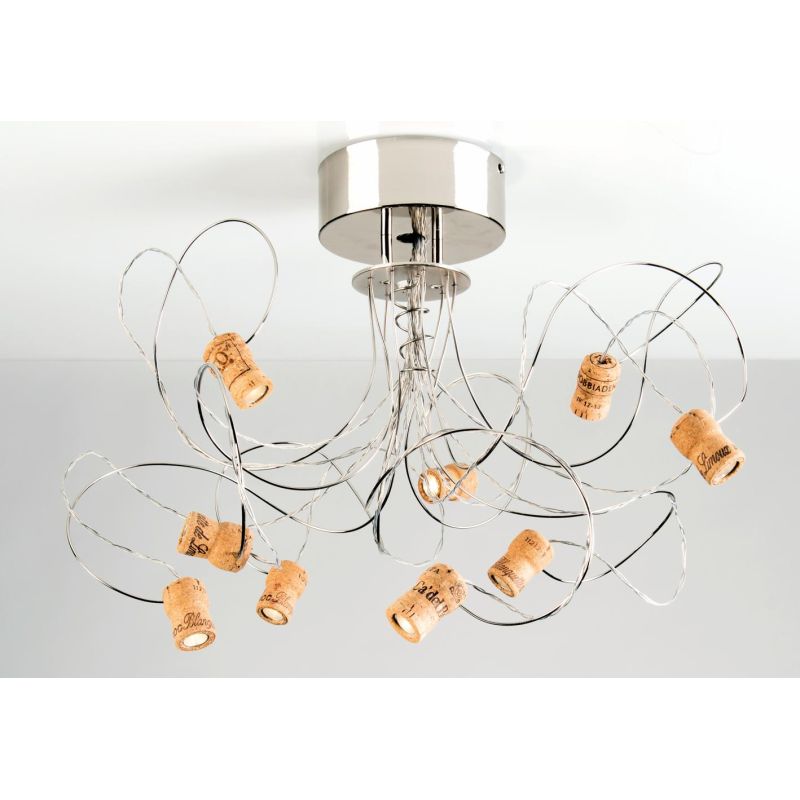 WINELED PL9 LED CEILING LAMP WITH CORKS