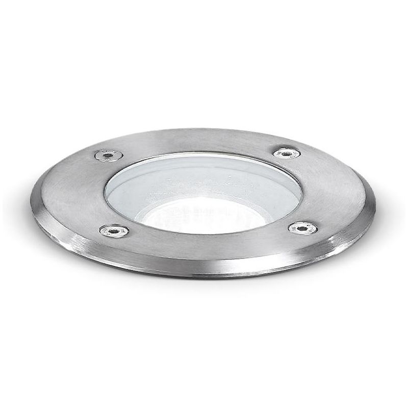 GES 270 ROUND RECESSED WALKABLE IN STEEL IP67 REPLACEABLE LED BULB