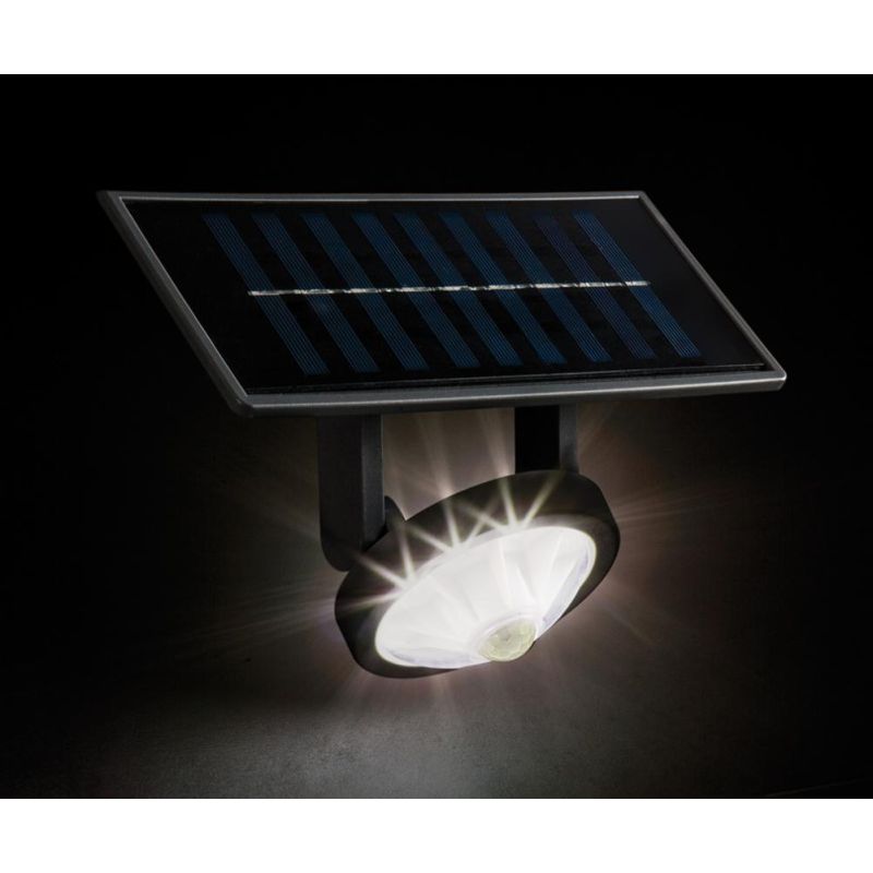 PIXEL ADJUSTABLE LED SPOT WITH SOLAR PANEL, BATTERY AND SENSOR