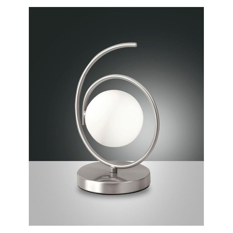 3350-30 ENSEMBLE MODERN AND ORIGINAL LED TABLE LAMP 5W SATIN NICKEL BY FABAS LUCE