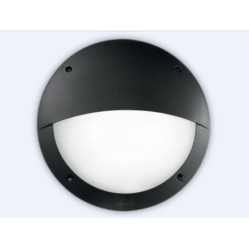 MODERN IP66 OUTDOOR WALL LAMP WITH PALPEBRA TWO COLORS MADE IN ITALY FUMAGALLI