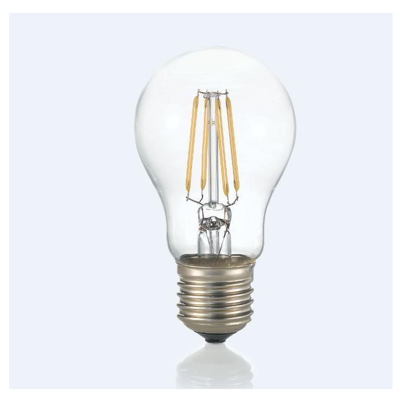 BULB E27 BIG BALL LED 8W DIMMABLE LIGHT 3000K TRANSPARENT GLASS DURATION 15000 HOURS