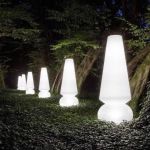Garden furniture lamps and luminous vases